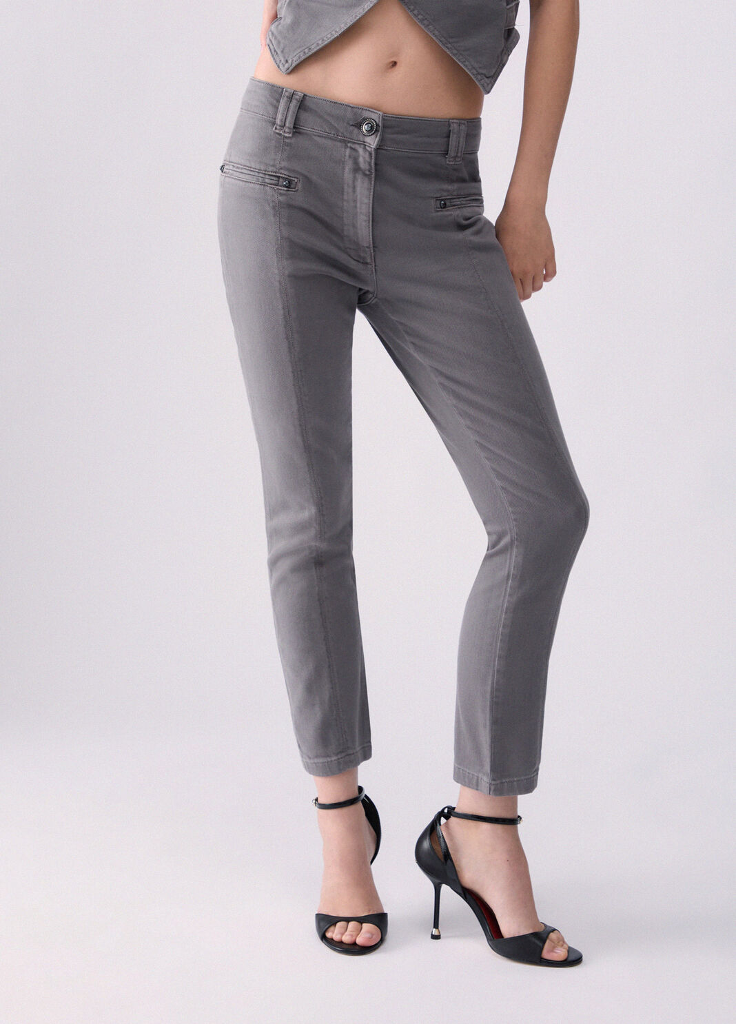 Slim-fit trousers grey Liu Jo - large image number 0