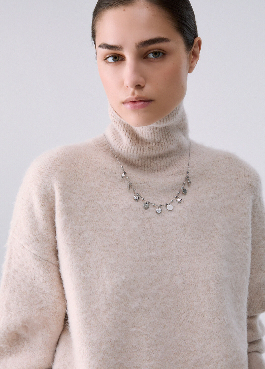 Brushed Wool Turtleneck beige Liu Jo - large image number 4