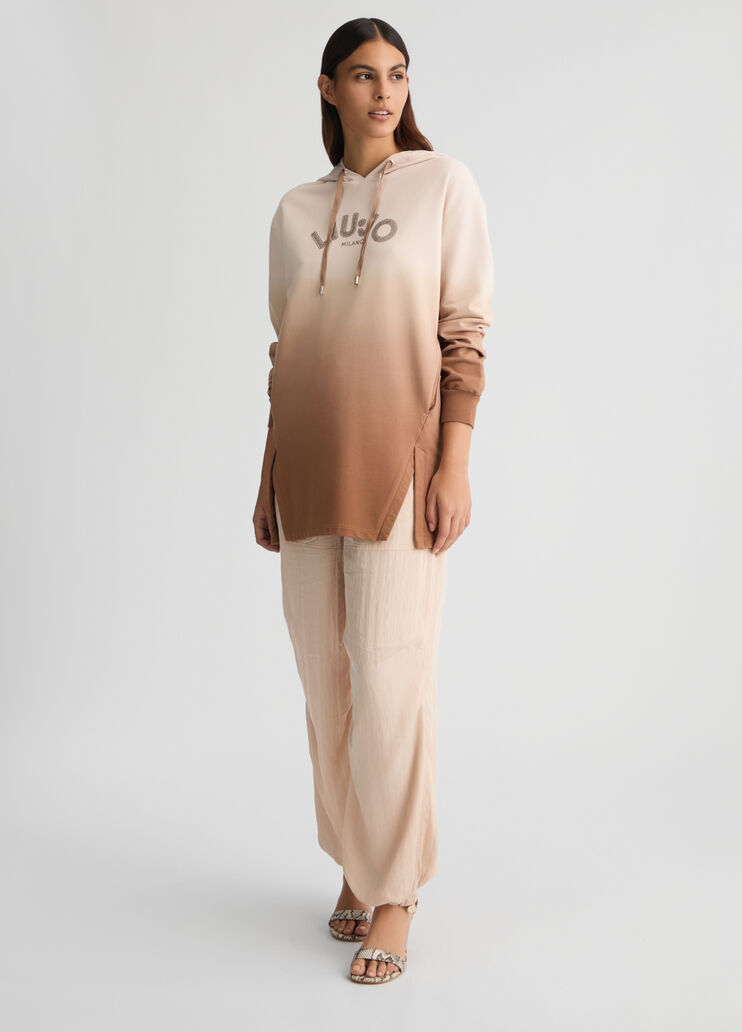 Hoody brown Liu Jo - large image number 5 Hoody brown Liu Jo - large image number 5