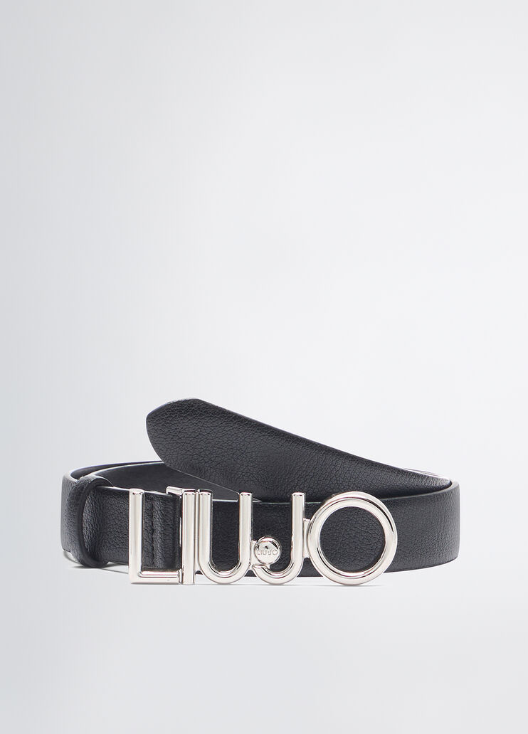 Belt with logo buckle black Liu Jo - large image number 1 Belt with logo buckle black Liu Jo - large image number 1