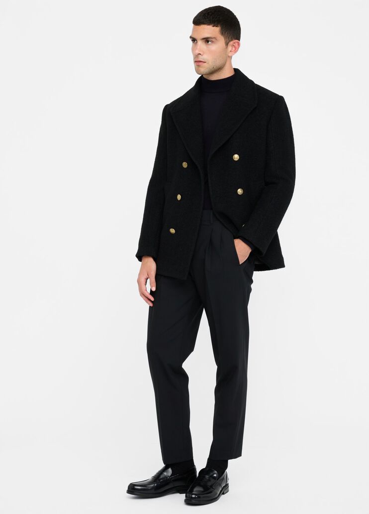 Caban en bouclette de laine noir Liu Jo - large image number 5