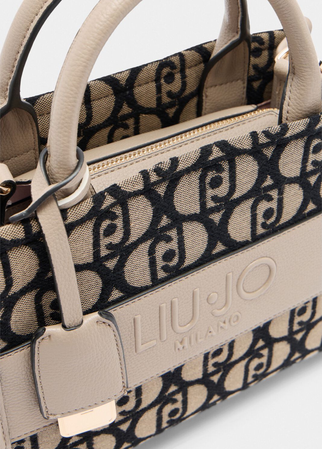 Small jacquard bag dark grey Liu Jo - large image number 5