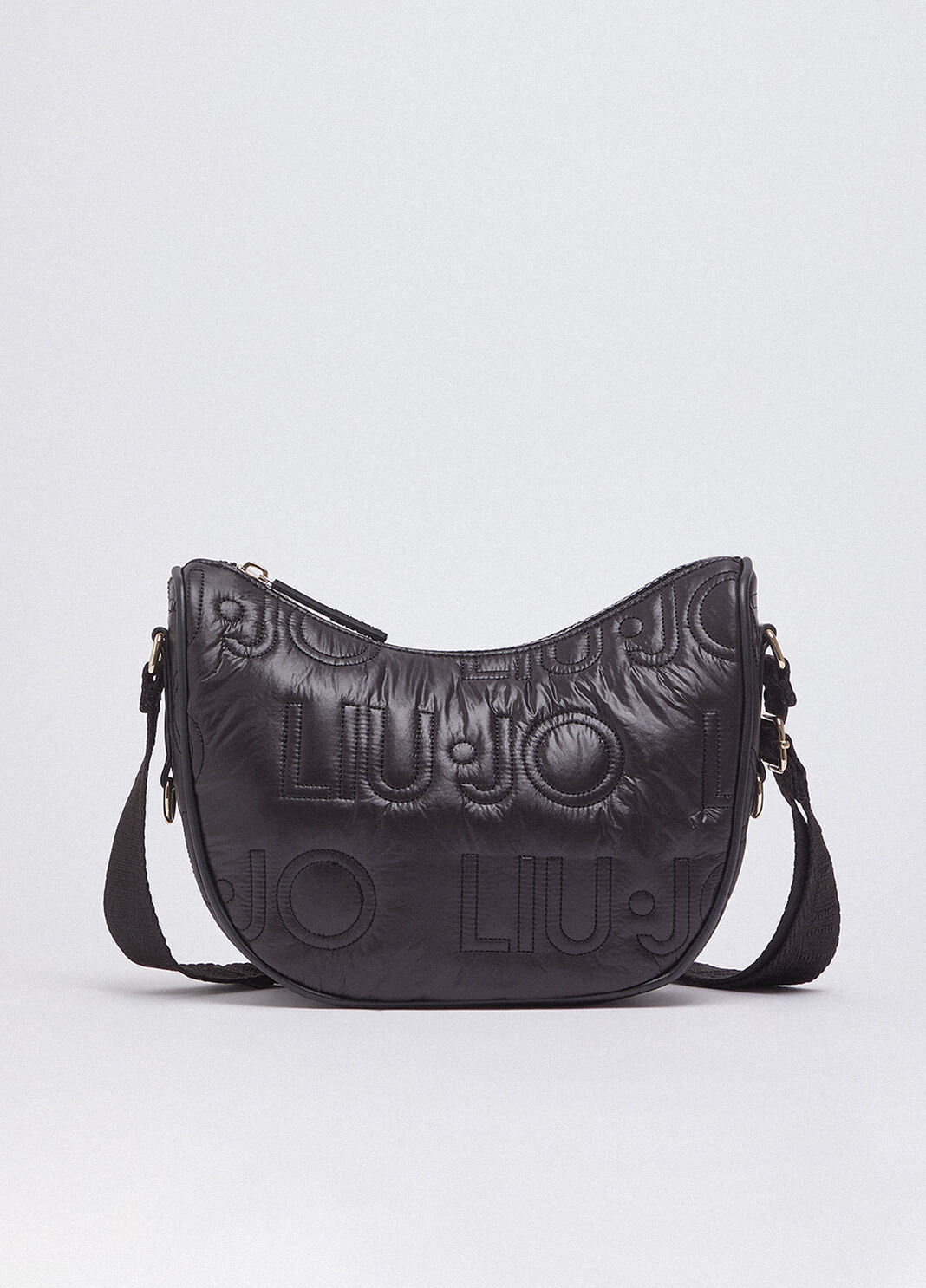 Medium matte nylon crossbody bag black Liu Jo - large image number 1