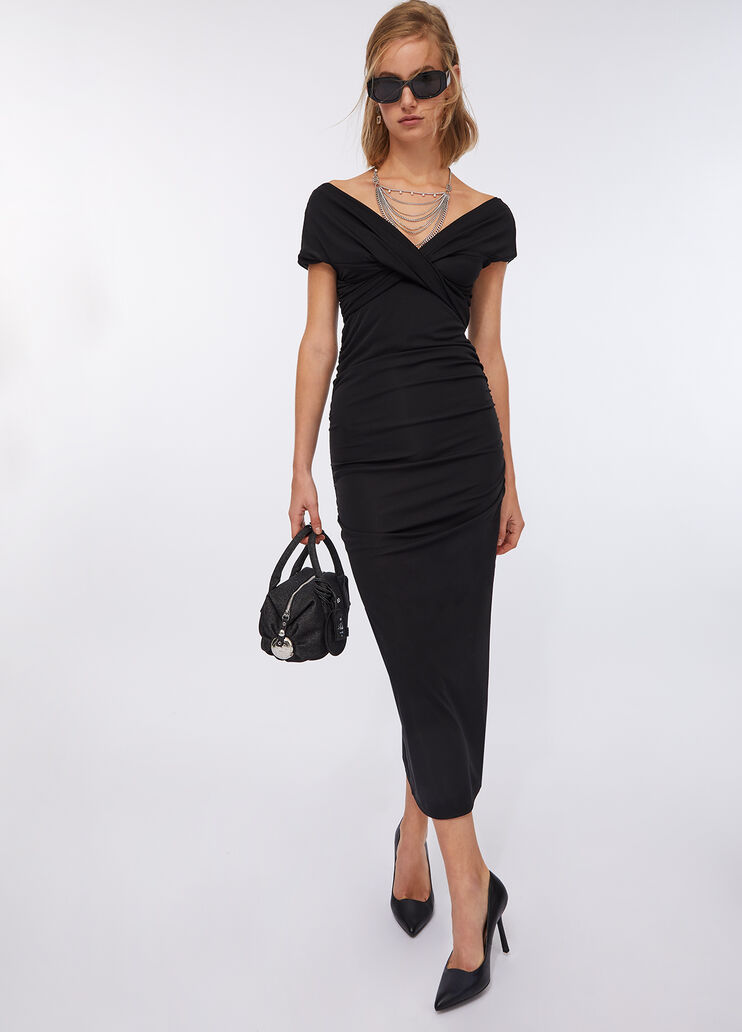Jersey dress black Liu Jo - large image number 5 Jersey dress black Liu Jo - large image number 5
