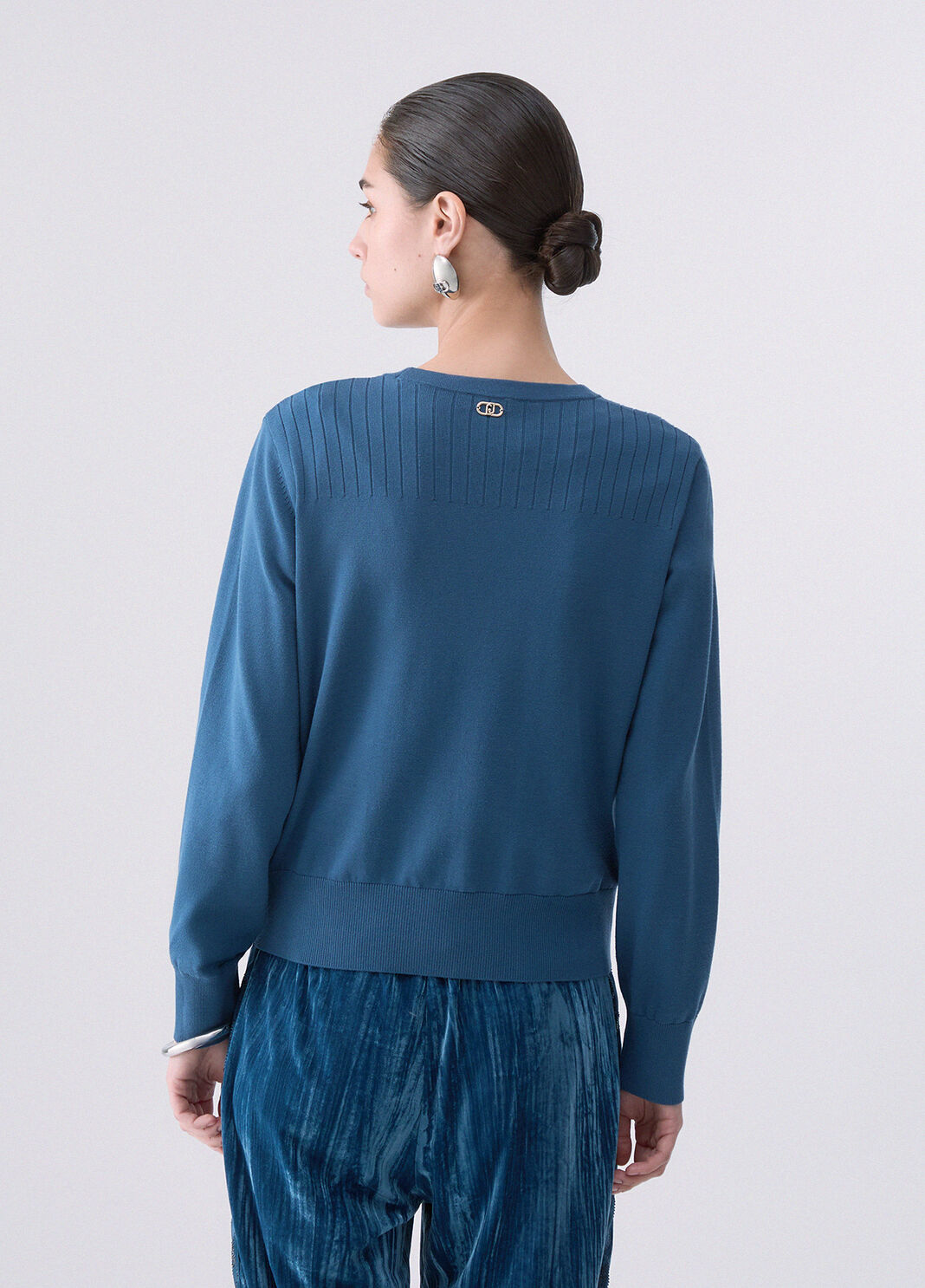 Cardigan avec Lacets bleu Liu Jo - large image number 1