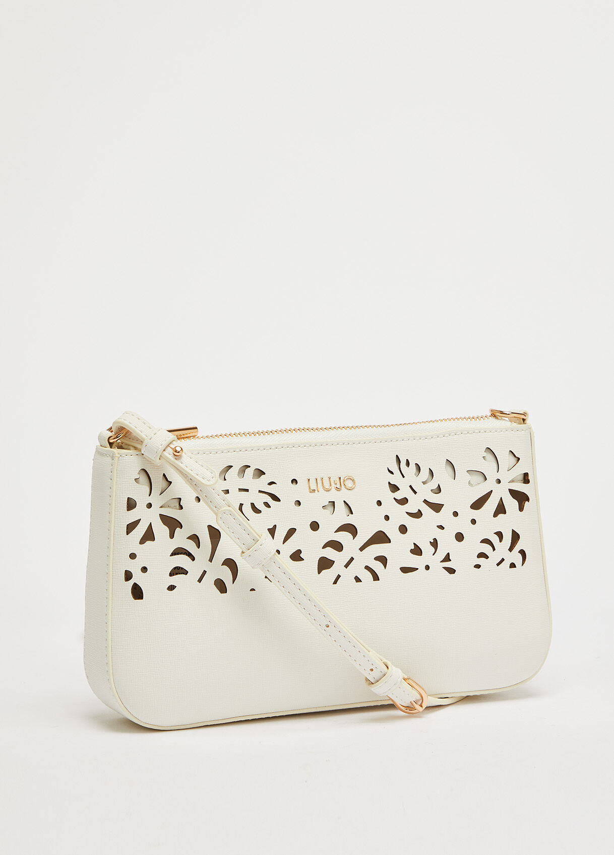 Laser-cut crossbody bag