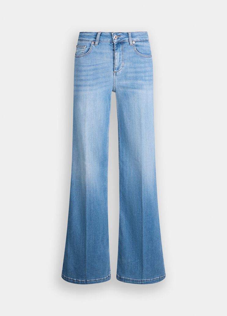 High-rise flared jeans light denim Liu Jo - large image number 6