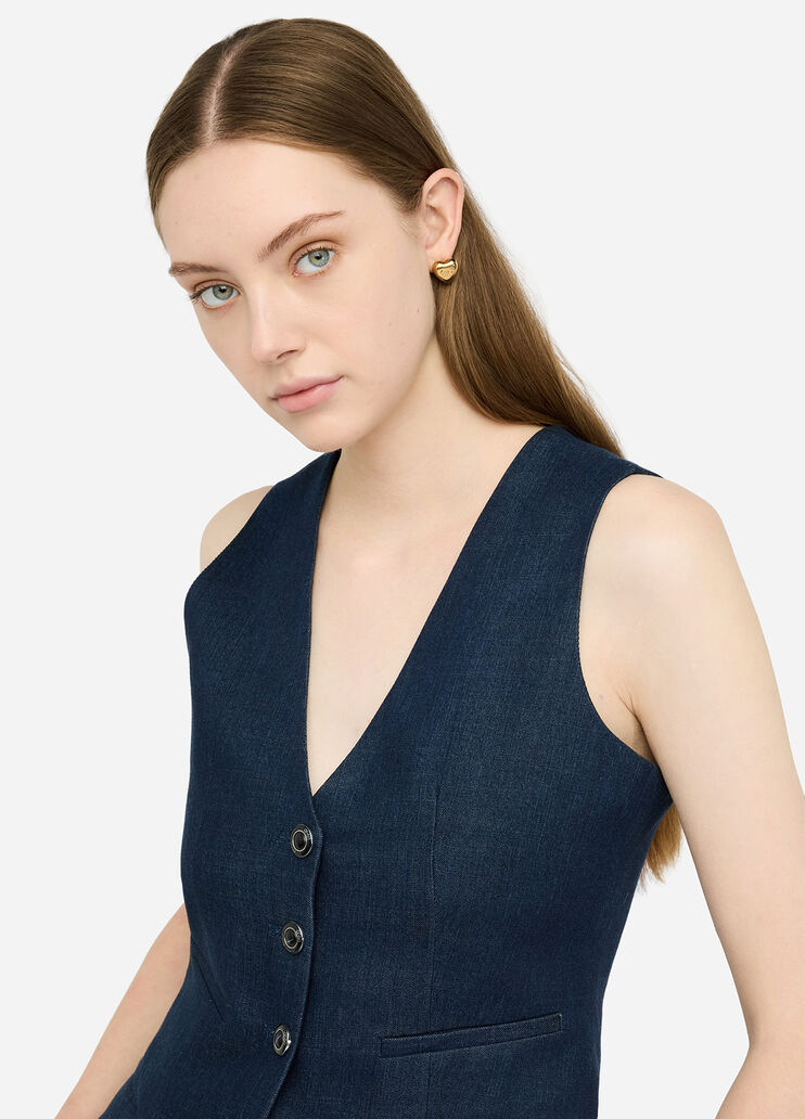 Gilet en toile denim  Liu Jo - large image number 2