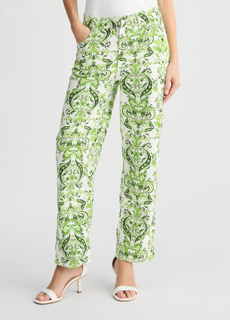 Baumwollhose mit Print Gr&uuml;n Liu Jo - large image number 0