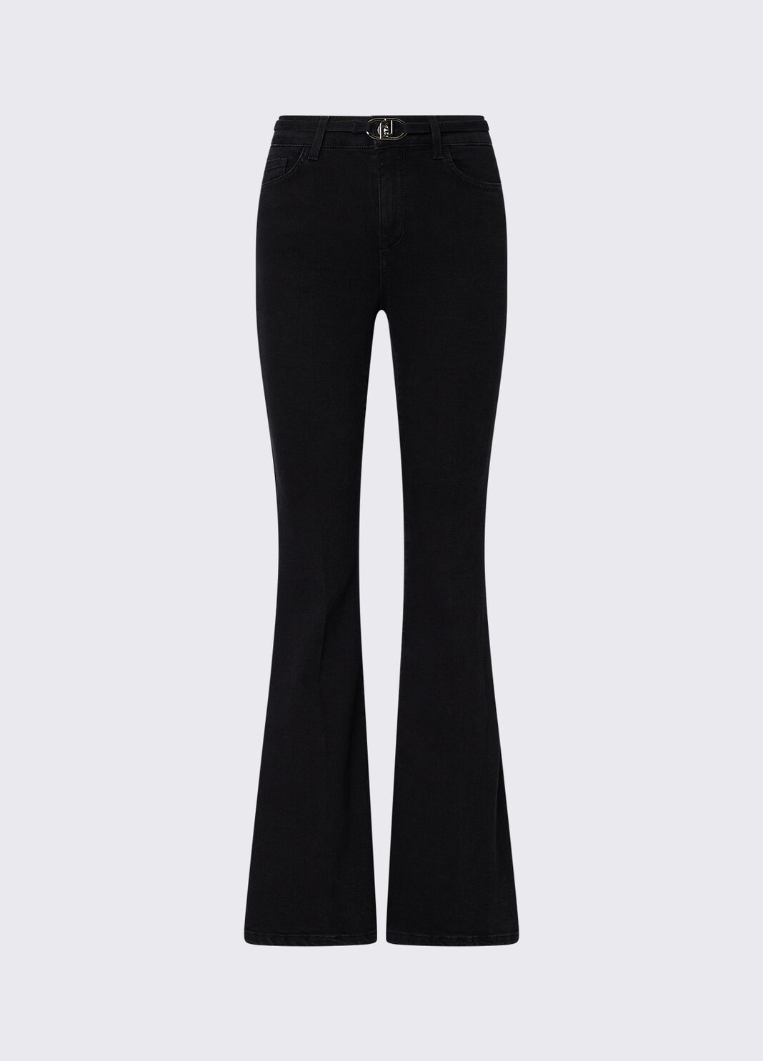 High-waisted bootcut jeans black denim Liu Jo - large image number 6