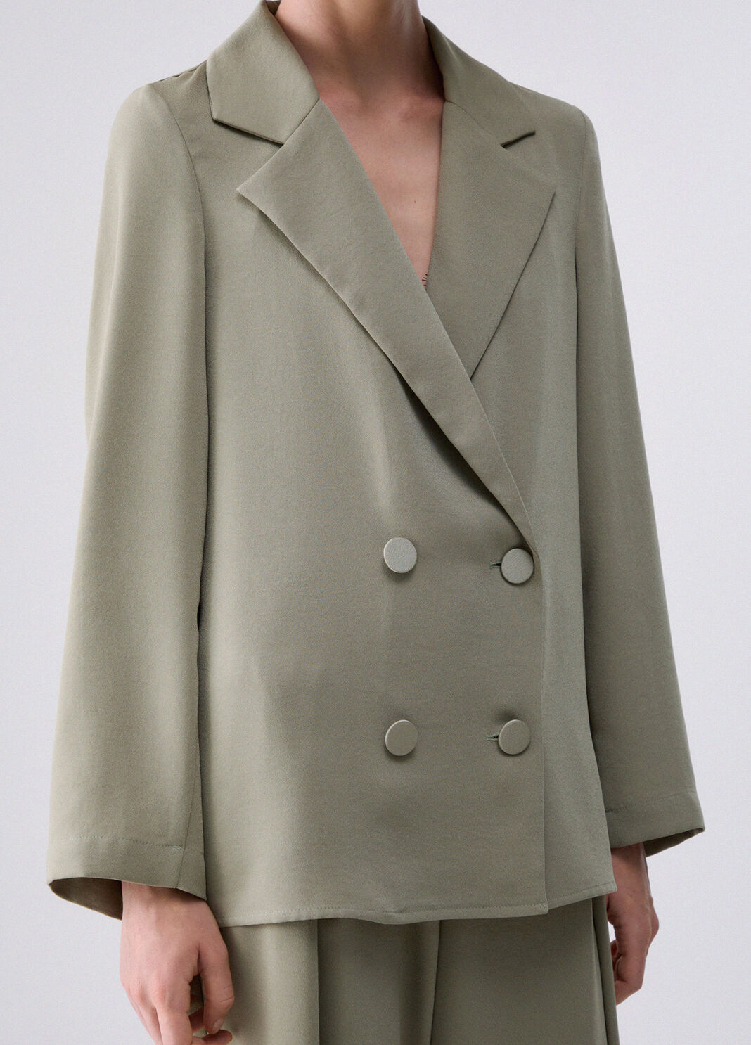 Double-breasted blazer green Liu Jo - large image number 2