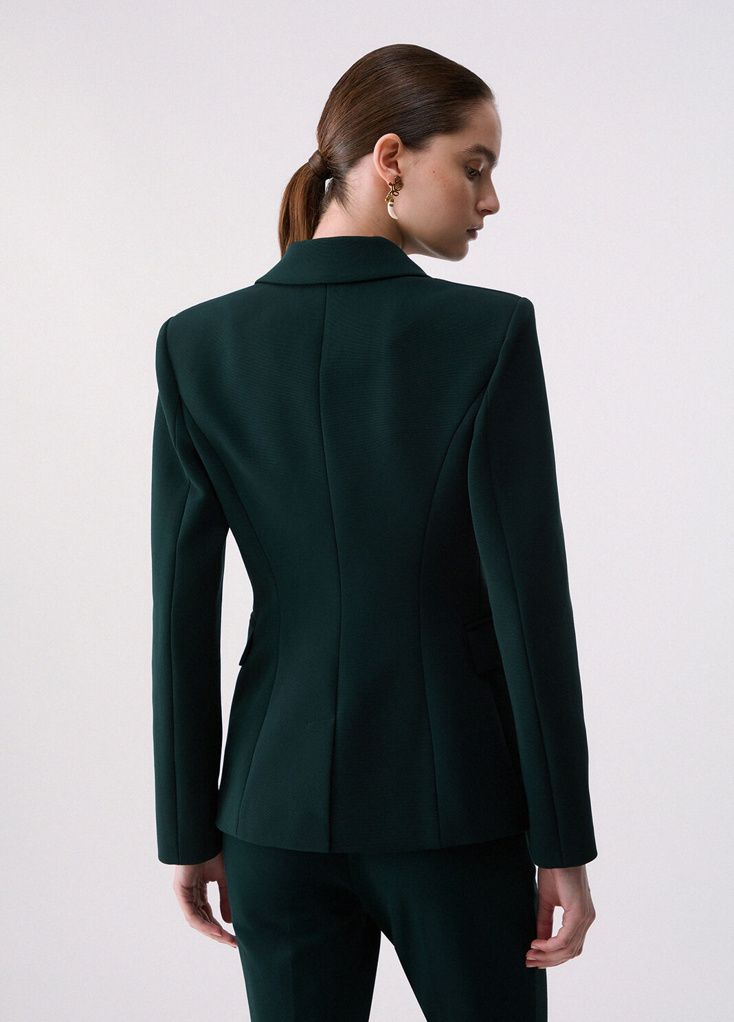 Blazer with button jewel dark green Liu Jo - large image number 1