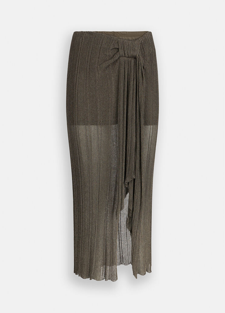 Jupe en maille Lurex® vert mousse Liu Jo - large image number 6