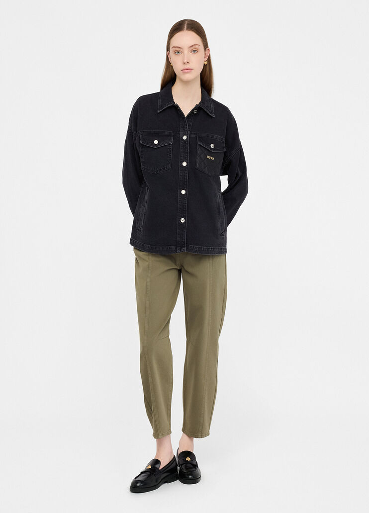 Veste en denim denim noir Liu Jo - large image number 3 Veste en denim denim noir Liu Jo - large image number 3