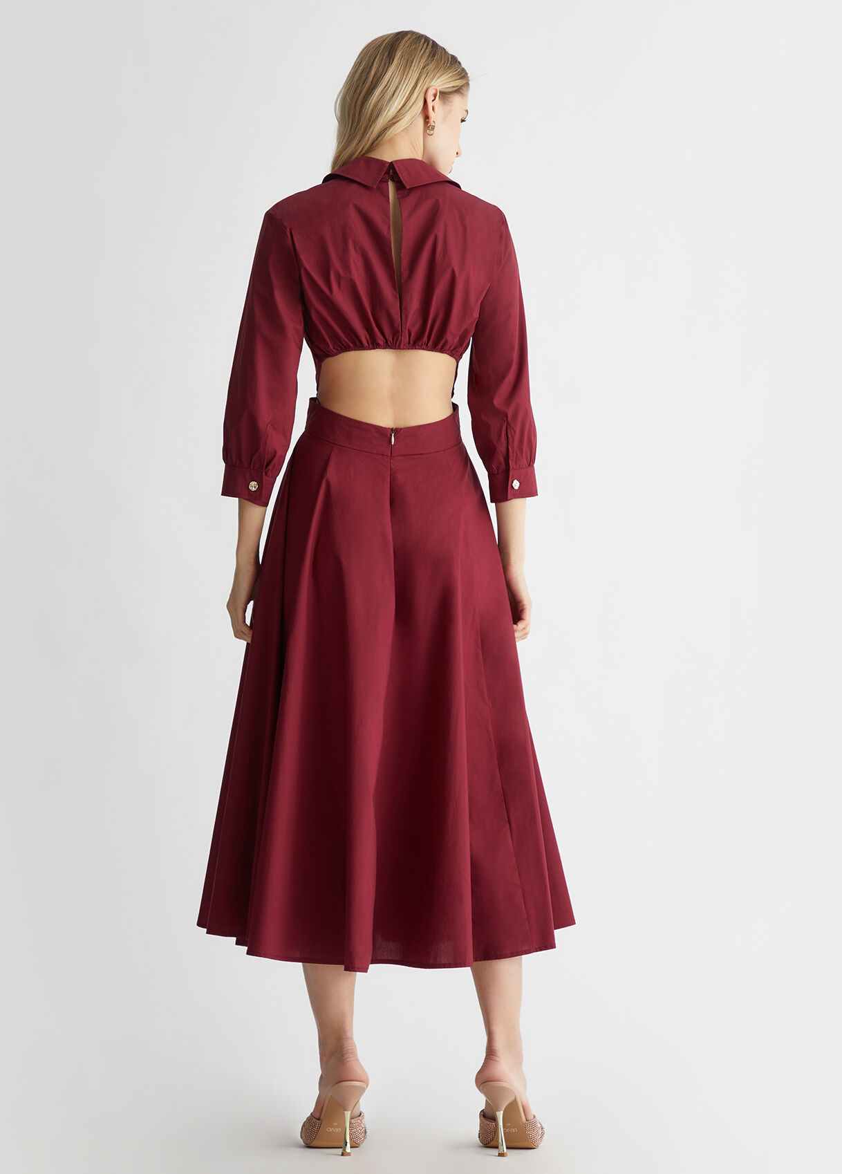 Liu jo abito lungo bordeaux hot sale