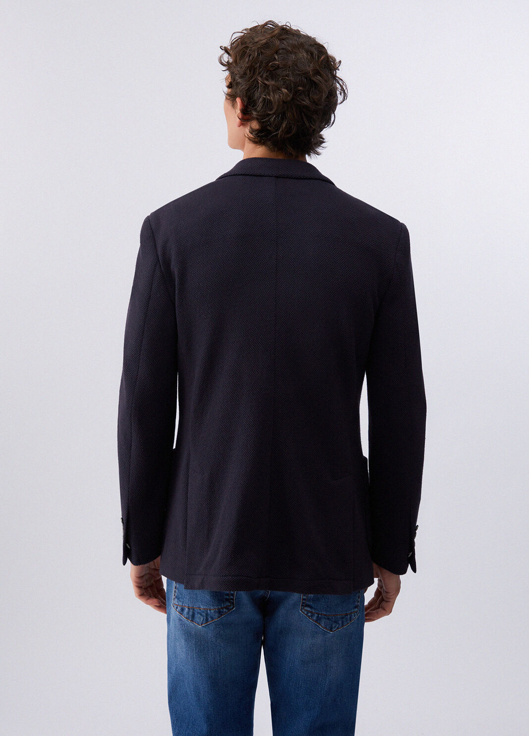 Elegant pique jacket dark blue Liu Jo - large image number 1