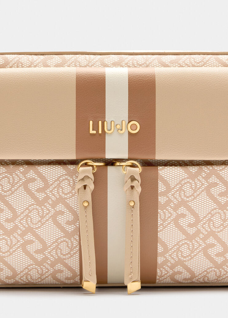 Medium crossbody bag with charm beige Liu Jo - large image number 5 Medium crossbody bag with charm beige Liu Jo - large image number 5