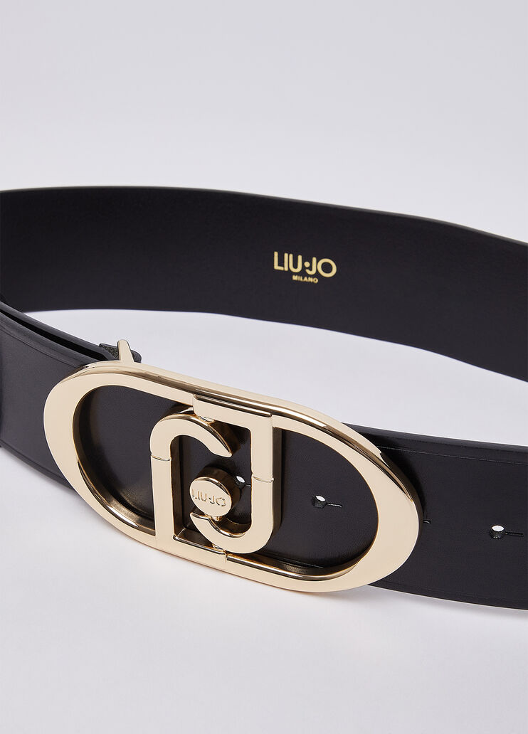 Leather Bustier Belt black/gold Liu Jo - medium