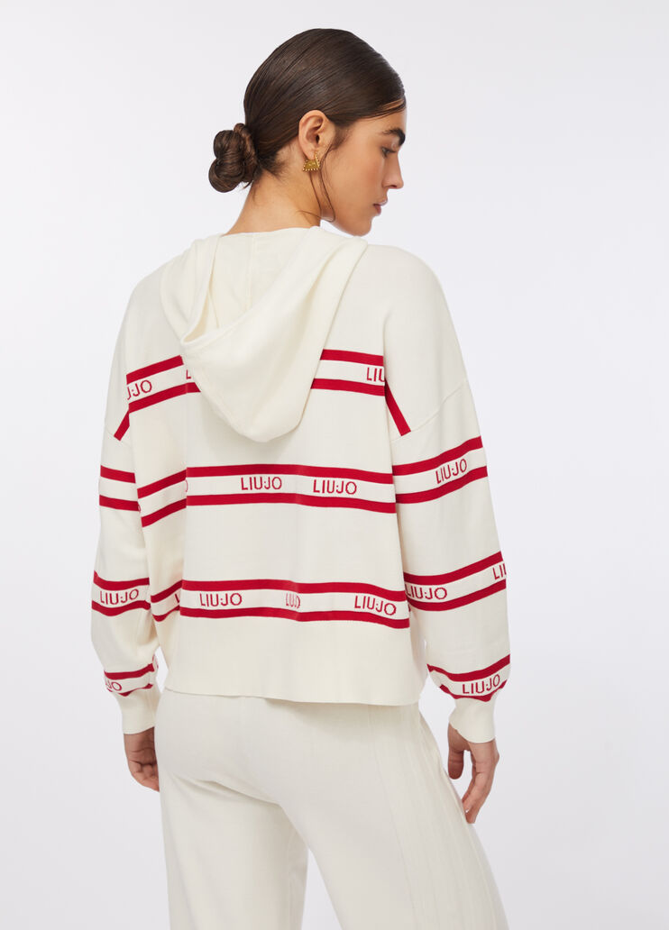 Knit sweatshirt white Liu Jo - large image number 1