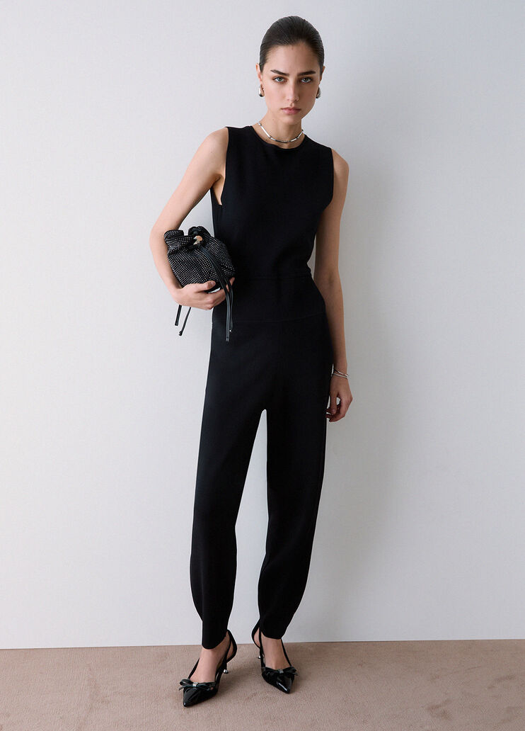 Long knitted jumpsuit black Liu Jo - medium