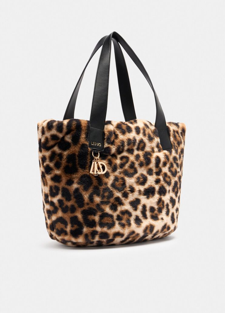 Borsa hobo grande in pelliccia sintetica maculato Liu Jo - large image number 2 Borsa hobo grande in pelliccia sintetica maculato Liu Jo - large image number 2