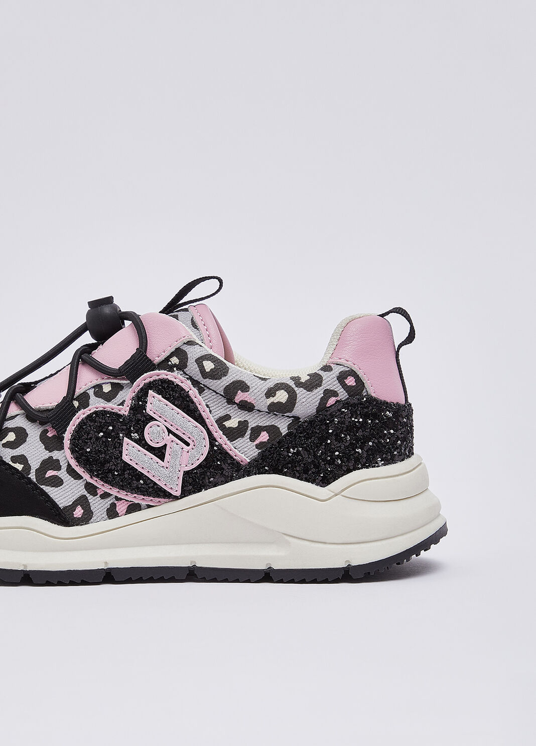 Animal Print Sneakers black/pink Liu Jo - large image number 5