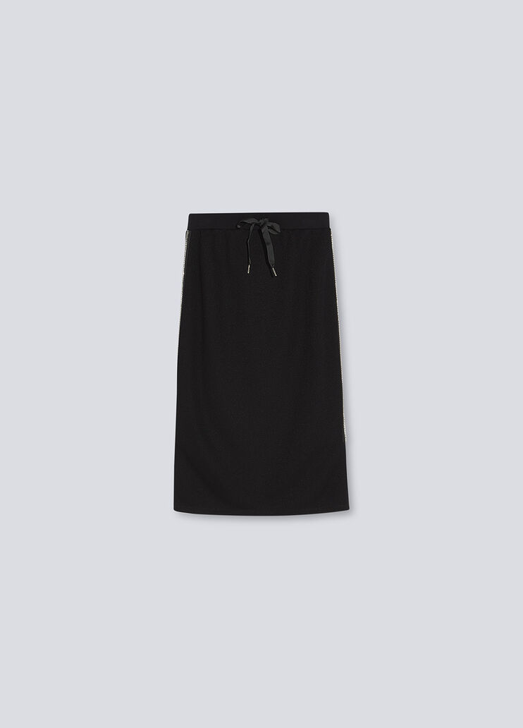 Midiskirt with gemstones black Liu Jo - large image number 4 Midiskirt with gemstones black Liu Jo - large image number 4