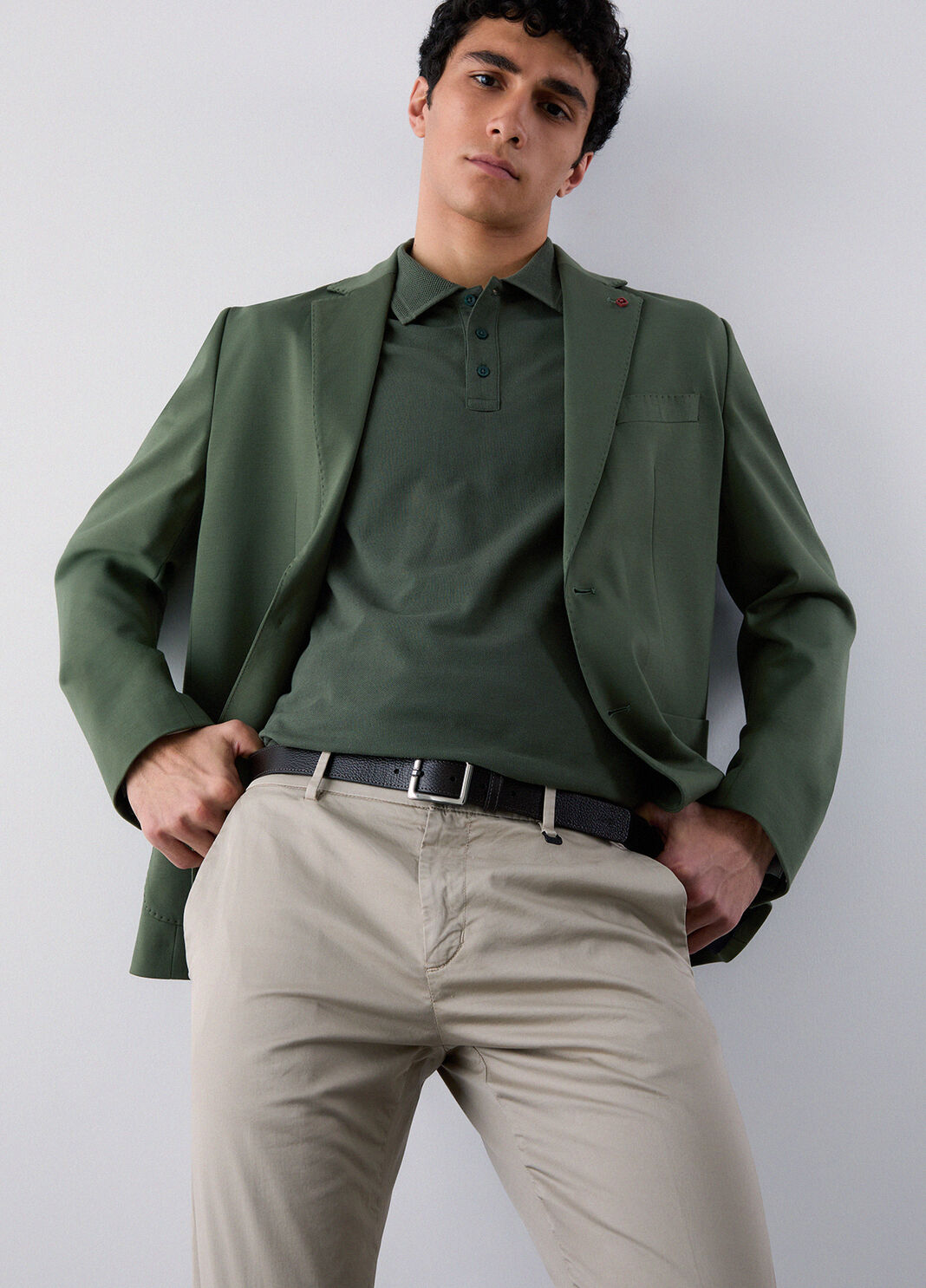 Satin chinos beige Liu Jo - large image number 3