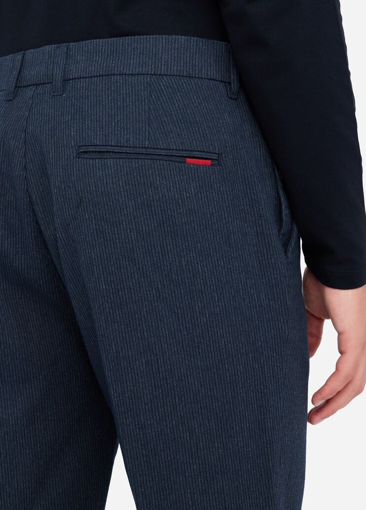 Pantalon à chevrons bleu foncé Liu Jo - large image number 4 Pantalon à chevrons bleu foncé Liu Jo - large image number 4