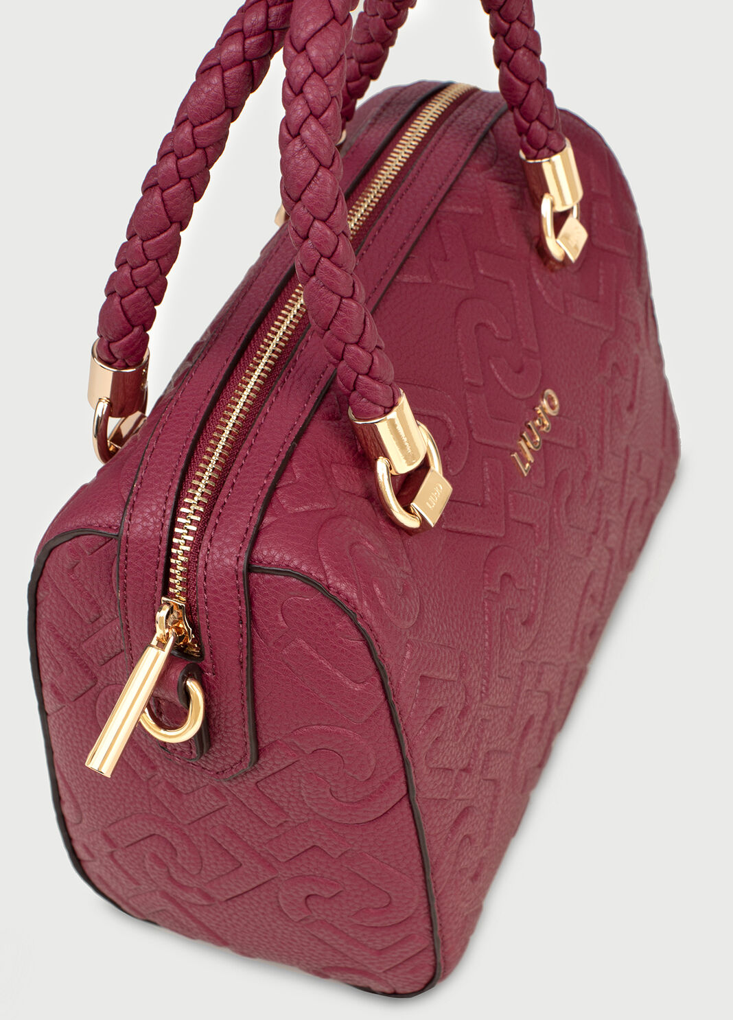 Mini boston bag with logo Violet Liu Jo - large image number 4