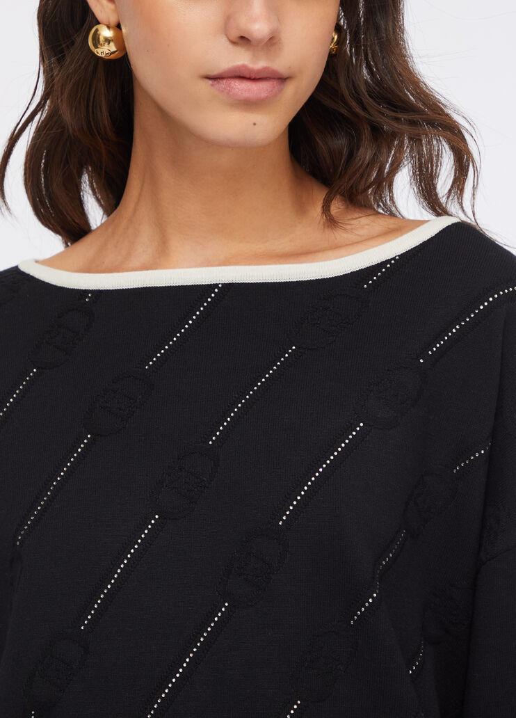 Pullover Liu Jo Better Schwarz Liu Jo - large image number 4