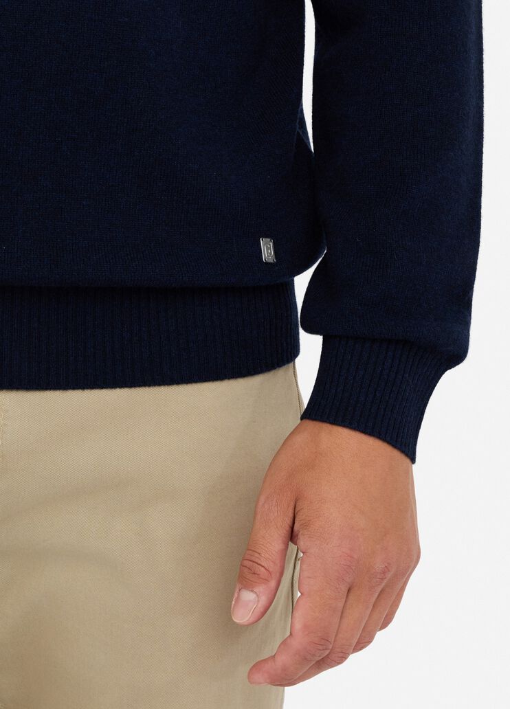 Wool and cashmere turtleneck dark blue Liu Jo - large image number 4