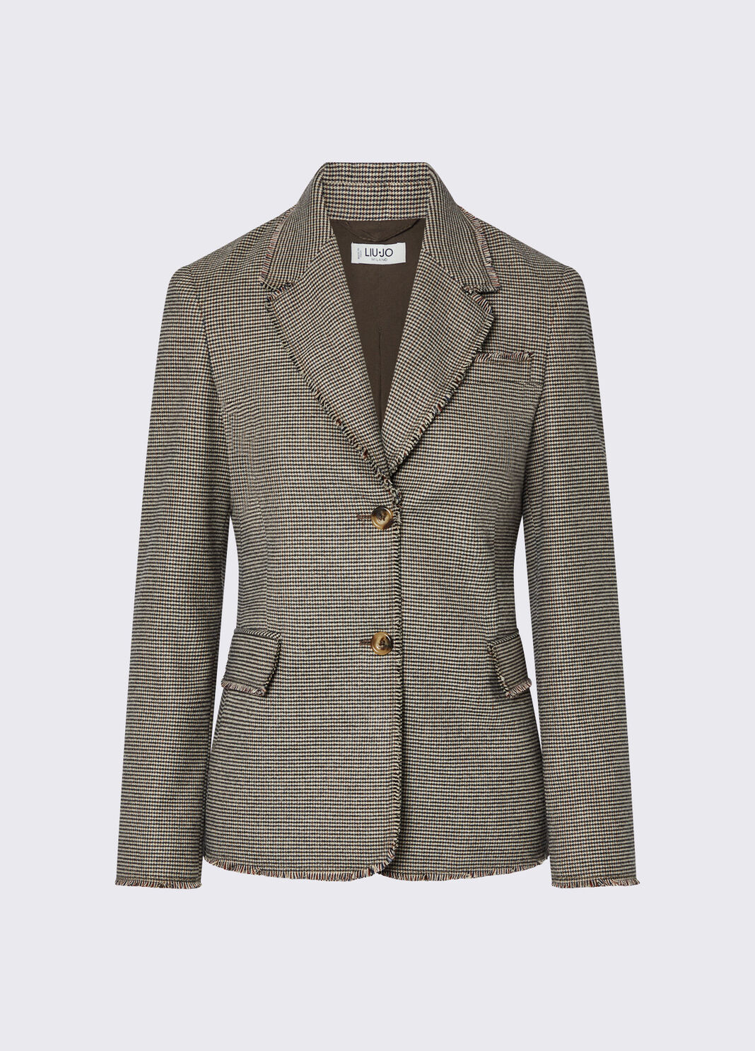 Blazer in pied de poule pied de poule Liu Jo - large image number 6