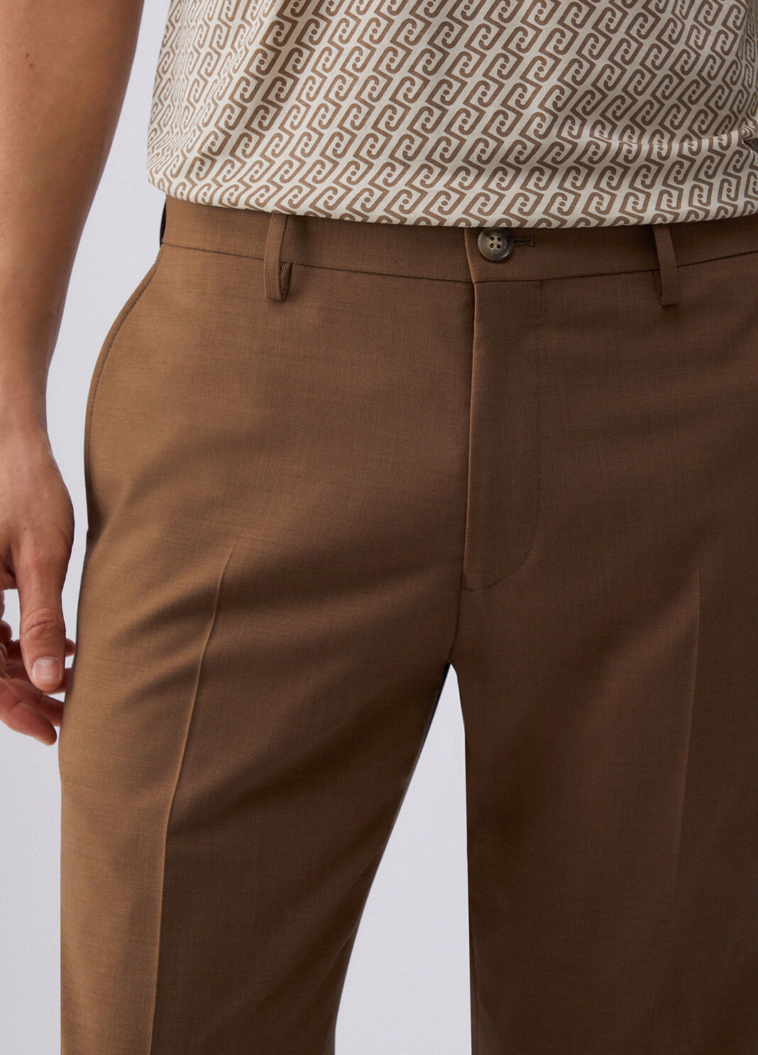 Wool-blend chinos ginger Liu Jo - large image number 4