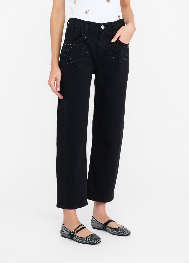 iend jeans with rhinestone black denim Liu Jo - medium iend jeans with rhinestone black denim Liu Jo - medium