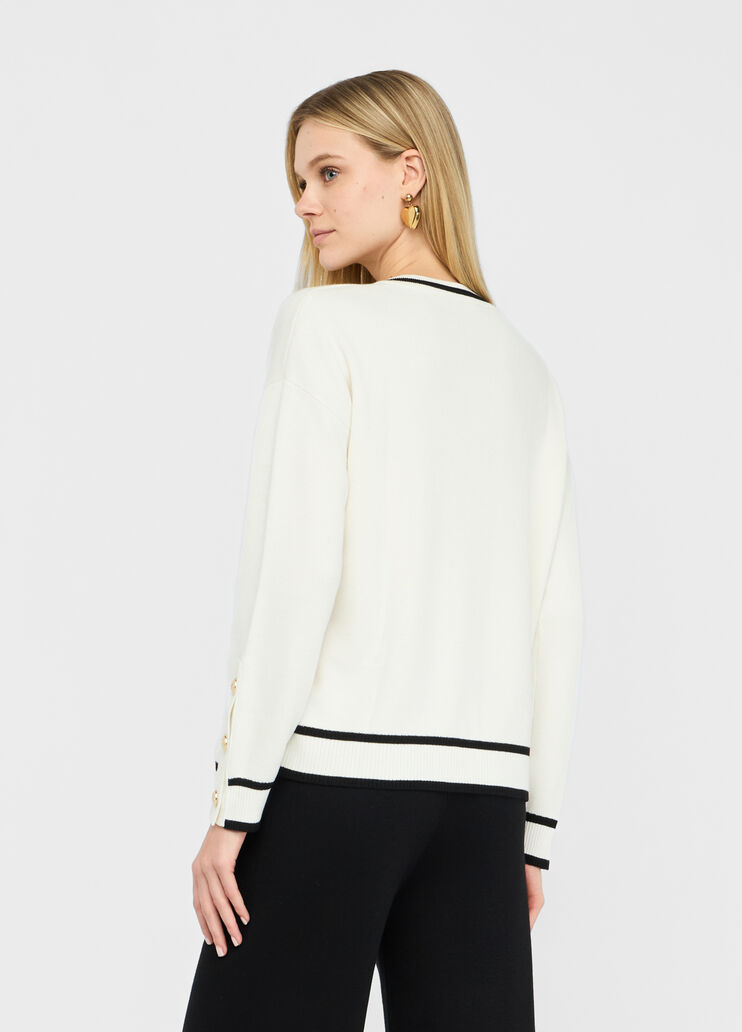 Jersey en mezcla de seda blanco Liu Jo - large image number 1 Jersey en mezcla de seda blanco Liu Jo - large image number 1