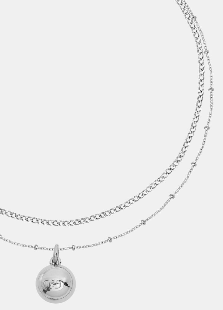 Multi-strand charm necklace silver Liu Jo - large image number 2 Multi-strand charm necklace silver Liu Jo - large image number 2
