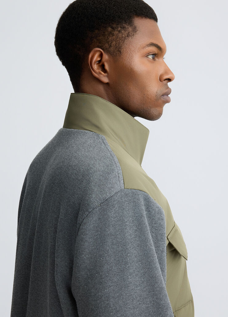 Men's mixed-fabric jacket olive green Liu Jo - medium Men's mixed-fabric jacket olive green Liu Jo - medium