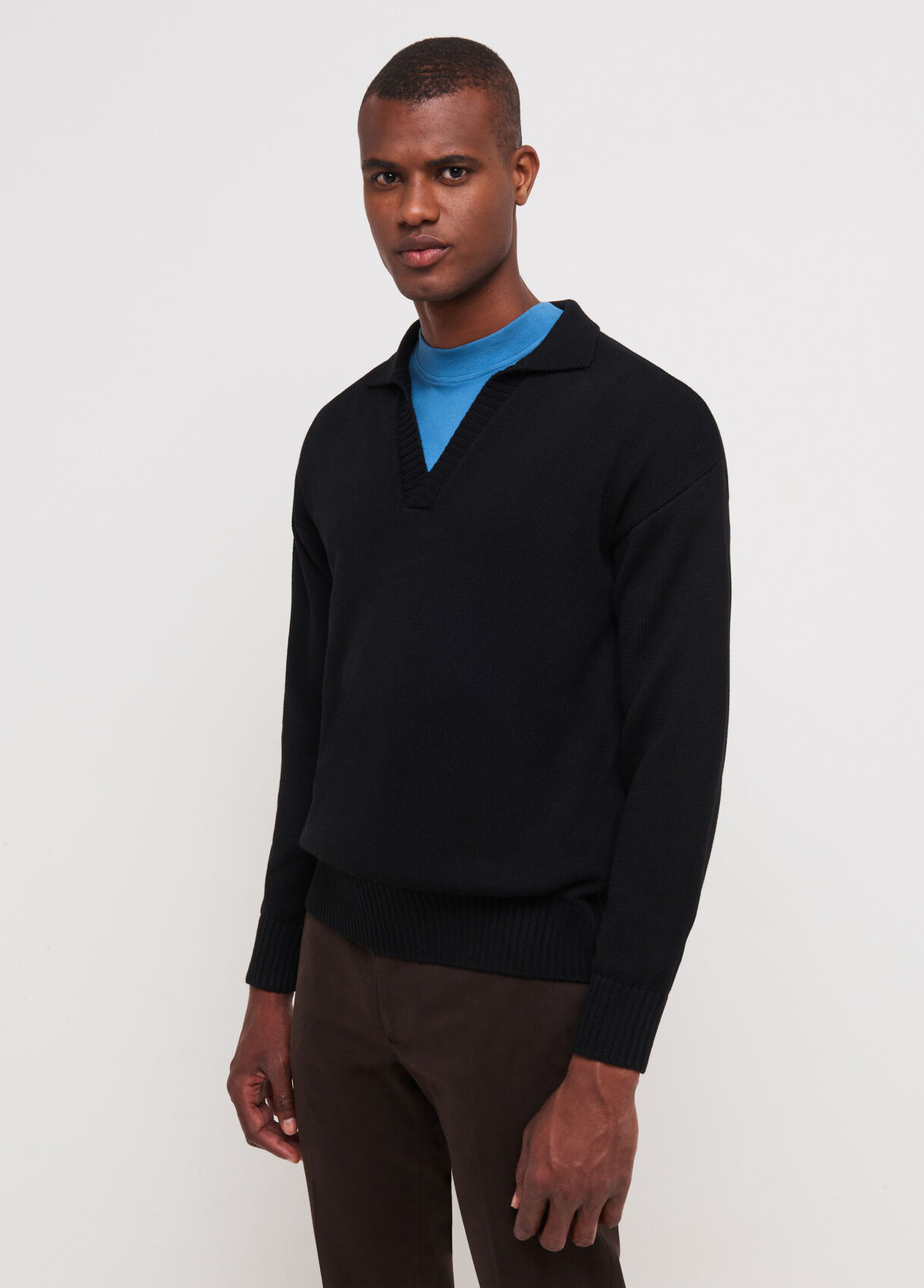 black mens pullover