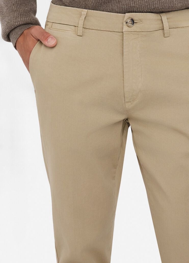 Chinohose aus Baumwolle mit Aufschlag Beige Liu Jo - large image number 4