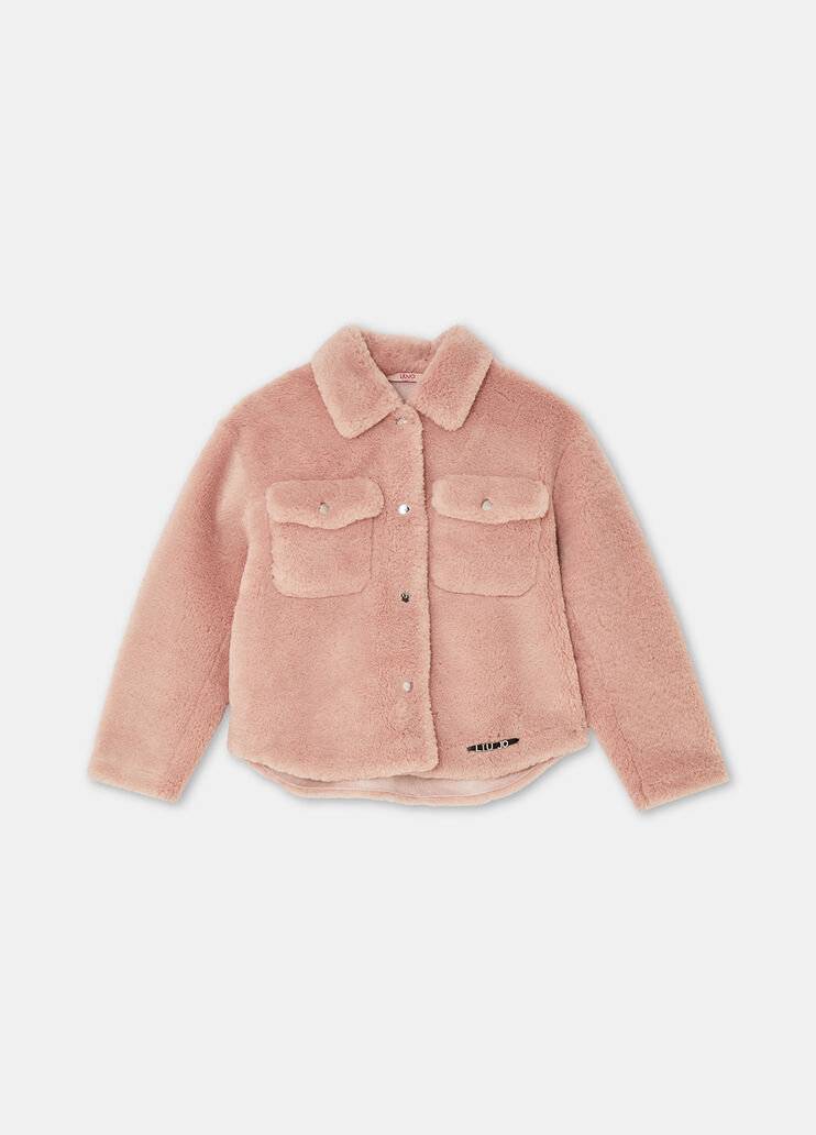 Surchemise en tissu polaire Teddy rose Liu Jo - large image number 2