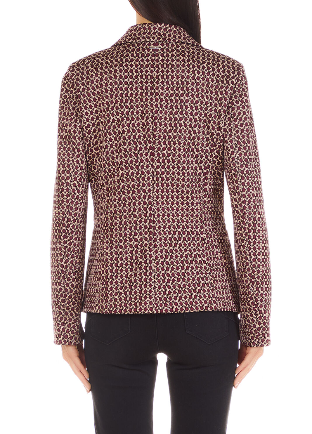 Slim-fit jacquard blazer geometric print Liu Jo - large image number 1