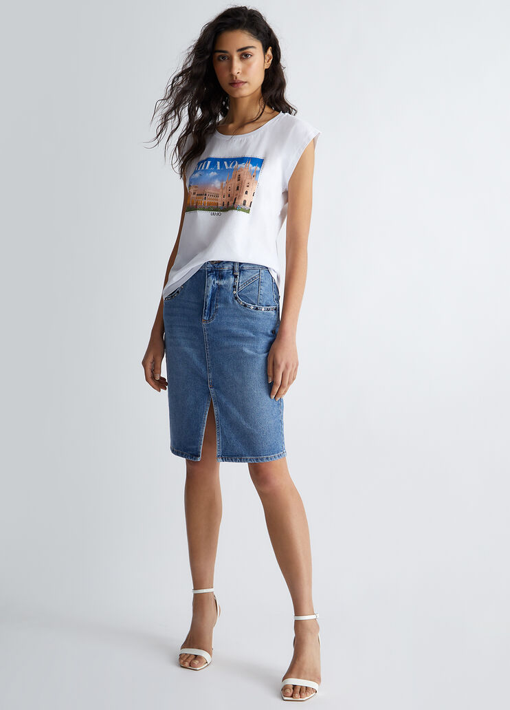 Eco-friendly Milano City T-shirt White/Milan Liu Jo - look Eco-friendly Milano City T-shirt White/Milan Liu Jo - look