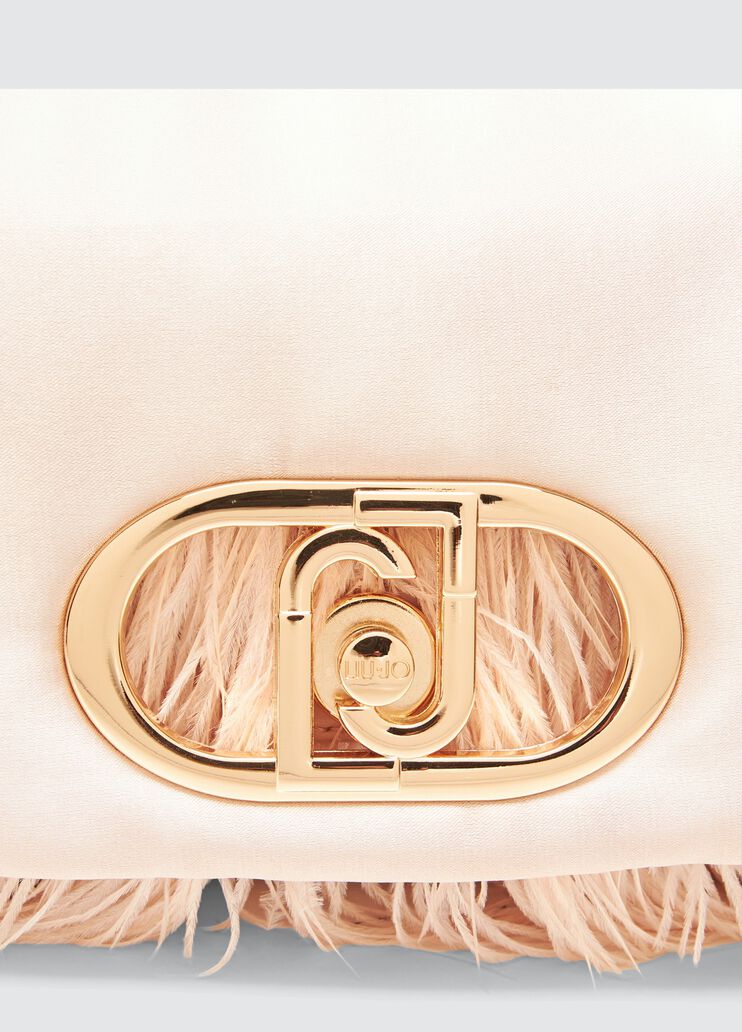 Small LaPuffy bag with feathered detailing powder pink Liu Jo - large image number 4 Small LaPuffy bag with feathered detailing powder pink Liu Jo - large image number 4