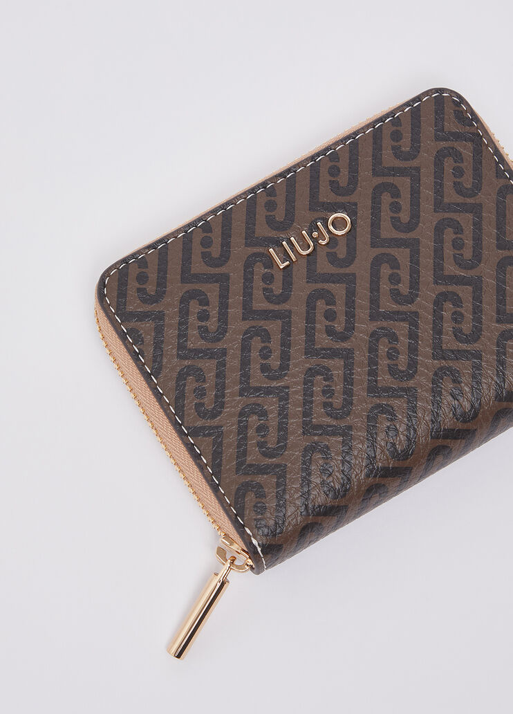 Small monogram purse dark brown Liu Jo - medium