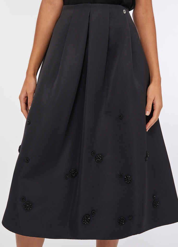 Taffeta midi skirt black Liu Jo - large image number 3