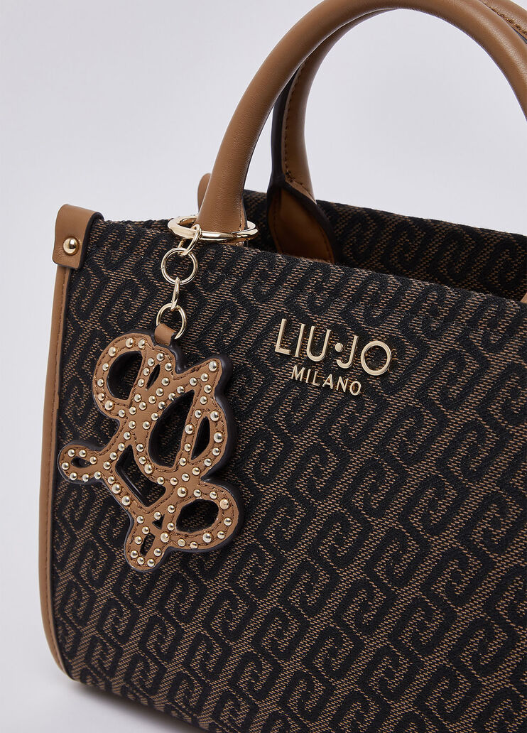 Small Jacquard Bag dark brown Liu Jo - medium