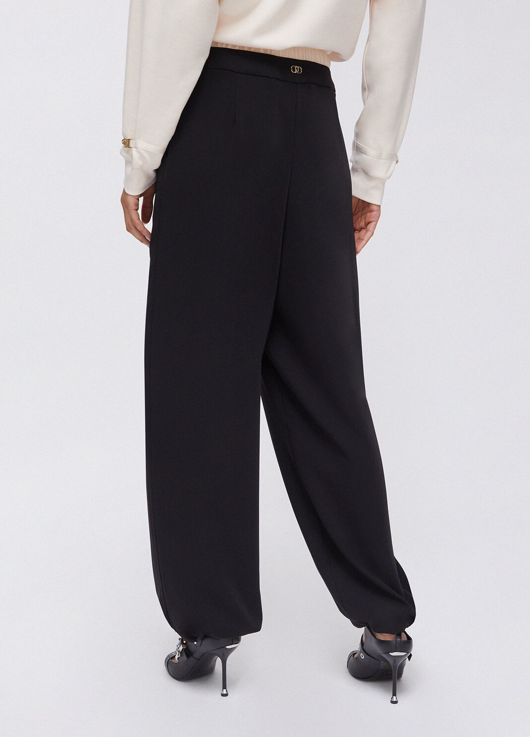 Trousers with double waistband black Liu Jo - large image number 1