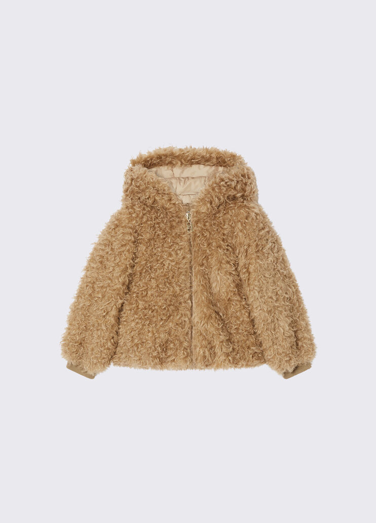 Teddy Coat with Hood beige Liu Jo - medium