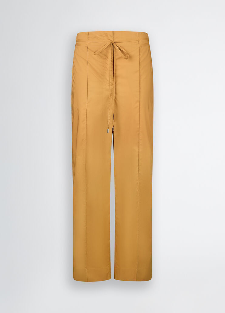 Mustard yellow trousers with belt caramel Liu Jo - large image number 6 Mustard yellow trousers with belt caramel Liu Jo - large image number 6